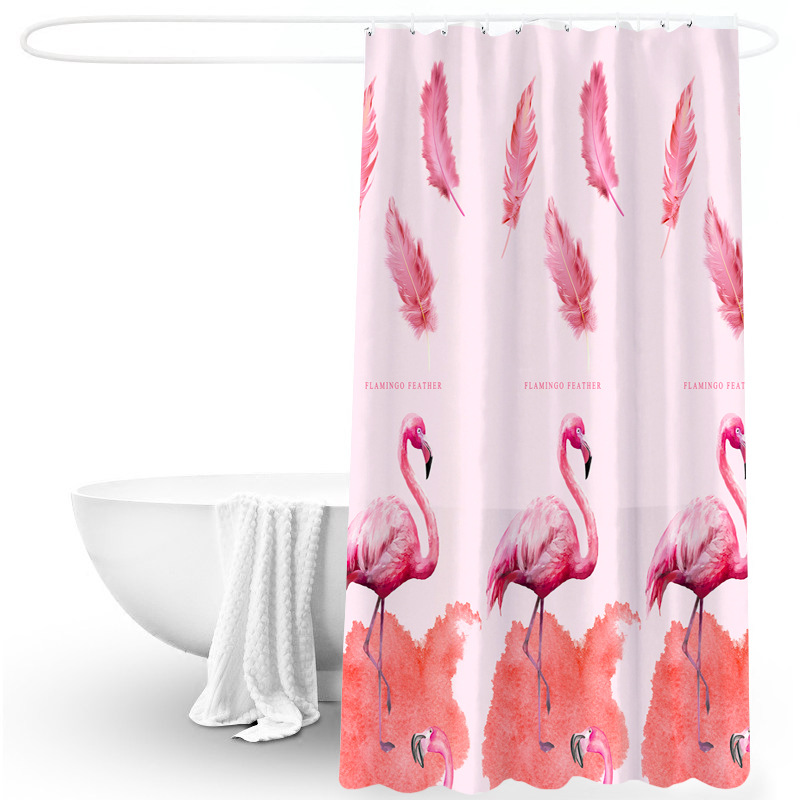 Cortina de ducha PEVA impresión múltiple en stock baño impermeable cortina de partición transfronteriza simple estilo ins cortina de baño Cortina de ducha