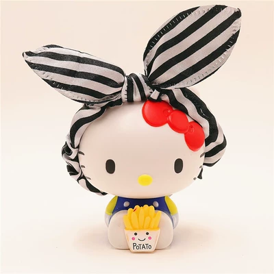 cartoon cat air outlet aromatherapy — Other Automotive Interior Supplies - big-rabbit-ear-kt-blue-french-fries-fragrant-slice