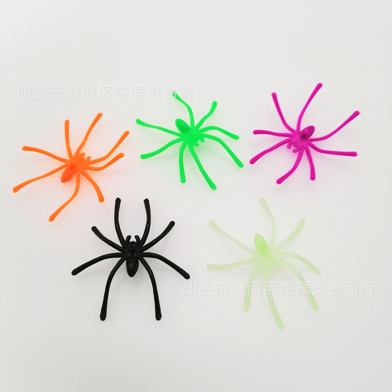 Halloween spider Spider cotton Small spider Cross border Electricity supplier Toys 4 colors 5cm*4.5cm