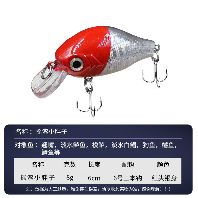 Small freshwater shad crankbait with noise