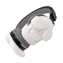 厂家私模头戴式蓝牙耳机炫酷骷髅头耳机HiFi重低音音乐耳机可定制