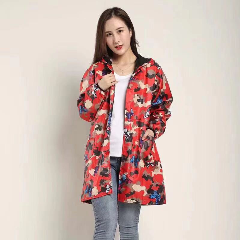 加绒大褂工作服长袖迷彩女款劳保服加厚保暖罩衣批发厨房围裙印字