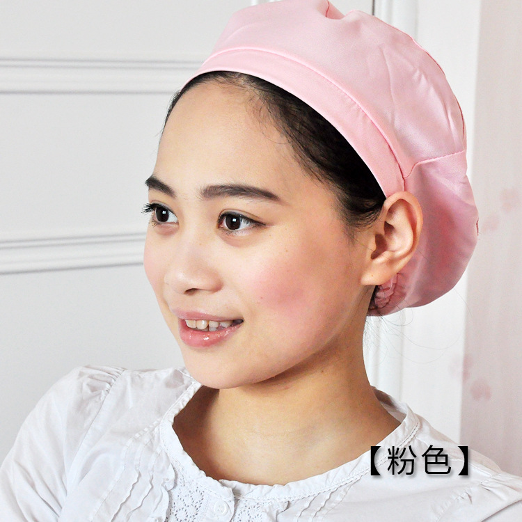 Sombrero de mujer textil sombrero de comida de mujer sombrero sanitario sombrero de trabajo de taller blanco sombrero de trabajo de fábrica