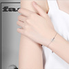 Cute airplane, fresh bracelet, zirconium, chain, accessory, simple and elegant design, Korean style, new collection, wholesale