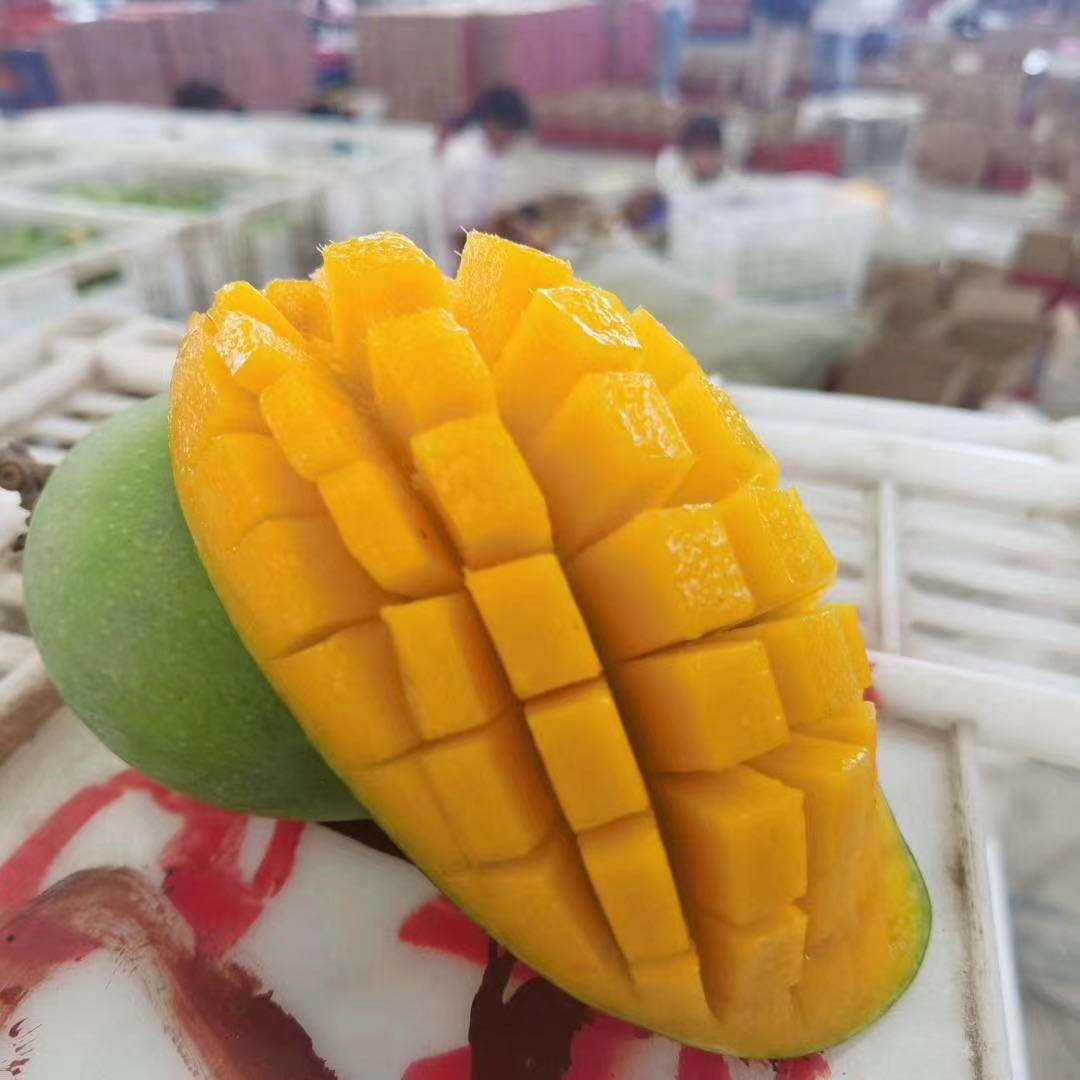 产地直发广西金煌芒（甜心芒）生熟两吃青皮芒果当季新鲜水果|ms