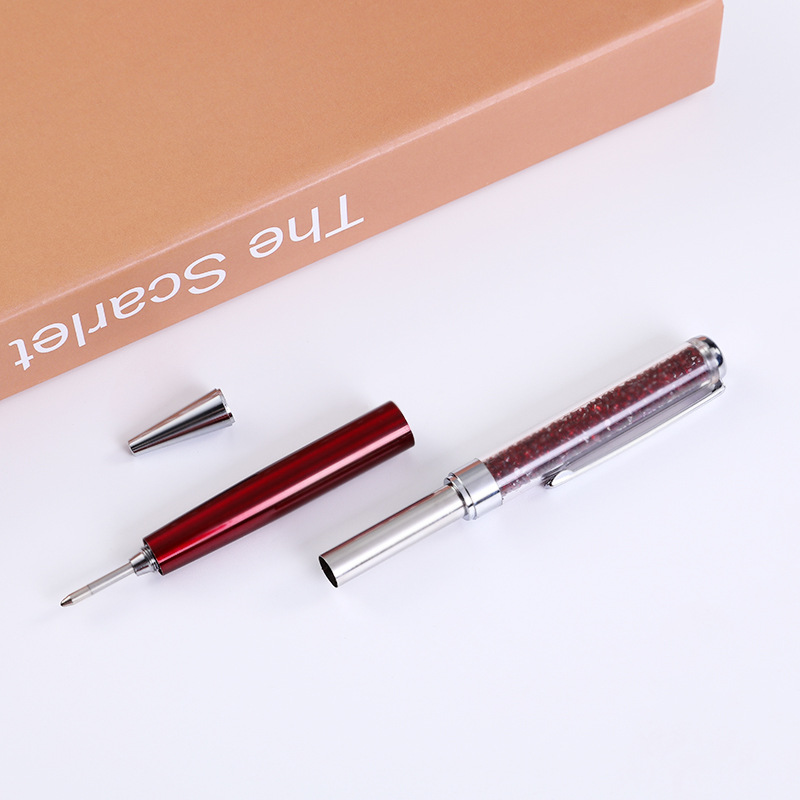 Fuente directa de fábrica bolígrafo de cristal pluma de diamante logotipo personalizado negocio publicidad pluma cristal colgante diamante regalo