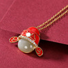 Pendant jade, chain, silver 925 sample, 925 sample silver, Chinese style, wholesale