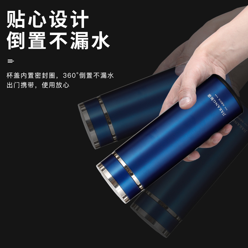 厂家直销 316双层不锈钢真空保温杯 商务直身水杯 便携礼品杯定制