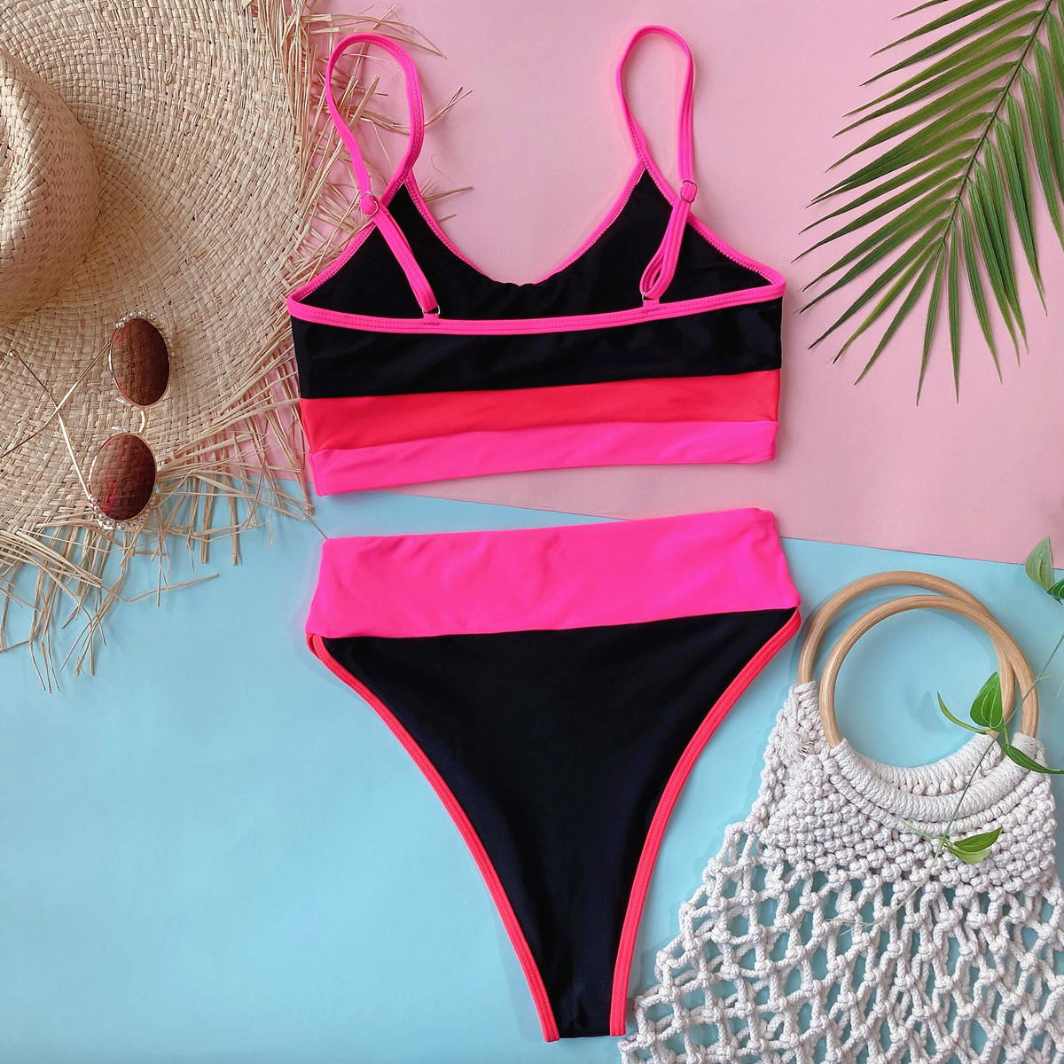 stitching split bikini NSDA9856