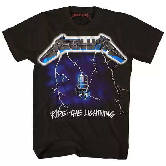 Metallica Rock Band Punk Metal Pure Cotton Vintage Short Sleeve Rock T-Shirt for Men
