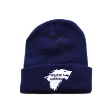 Winter is comming 狼头针织冷帽2020新款冬天来了男女滑雪毛线帽