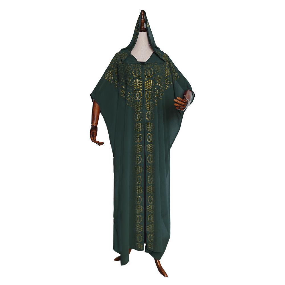 Vêtements pour femmes nouvelle cape perle chaude diamant manches chauve-souris robe_voghion.com