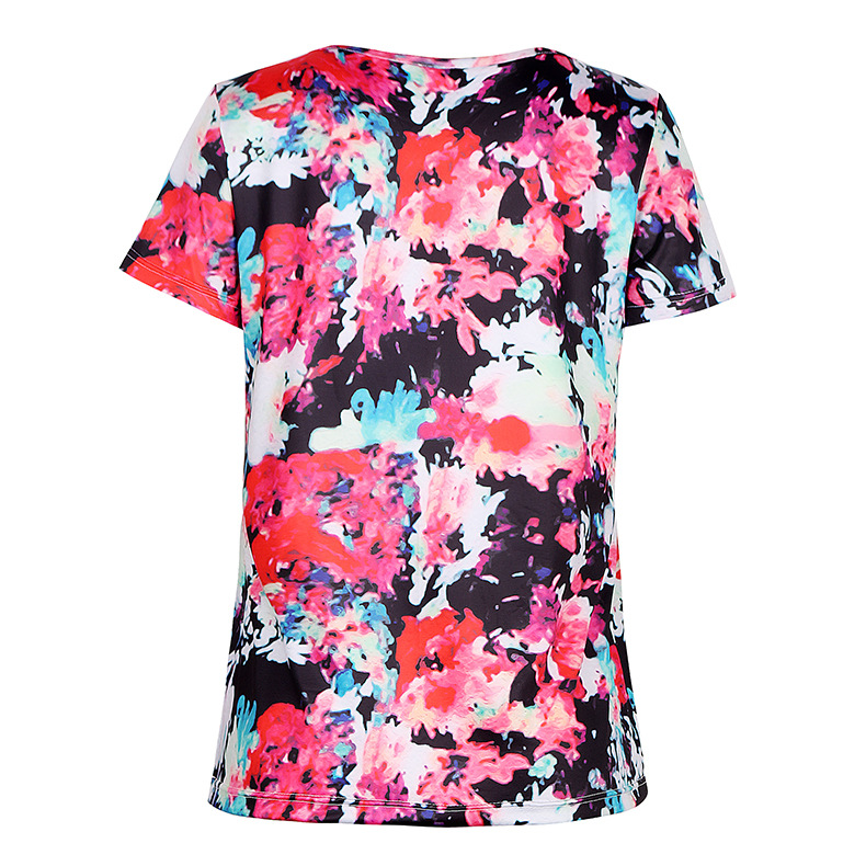 round neck short sleeve printing casual home service  NSKX8476