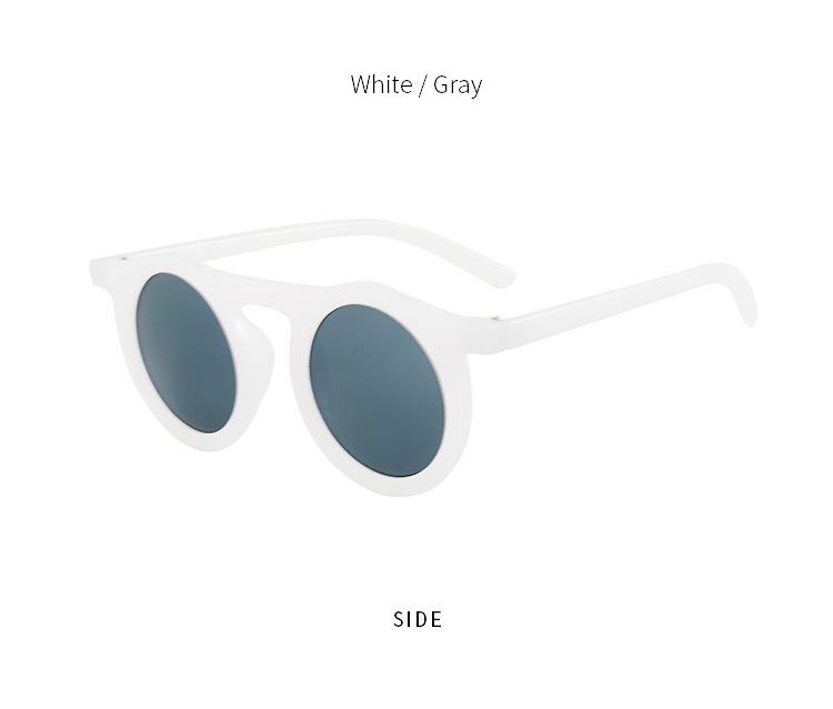 Round Frame Sunglasses Irregular Single Beam New Retro Jelly Personality Sunglasses Simple Hip-hop Wholesale Nihaojewelry display picture 11