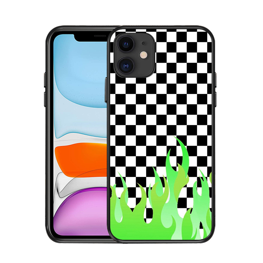 40g Weight iPhone Applicable Brands Phone Cases Classification tpu Material Flame Pattern Classic Style Style Tpu Flame Classic Style Phone Cases Phone Accessories 5