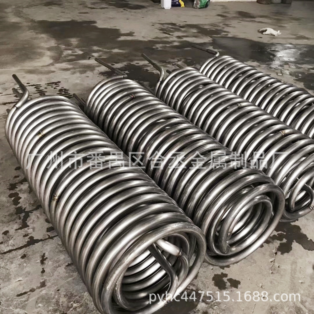 广州厂家 工业纯钛 电镀设备加热冷却钛管 钛圈管 耐酸碱 交期快