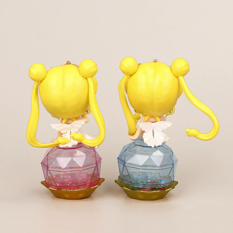 Мини-фигурка (Sailor Moon) с LED-подсветкой, подставка «камень», лёгкая — 91 г