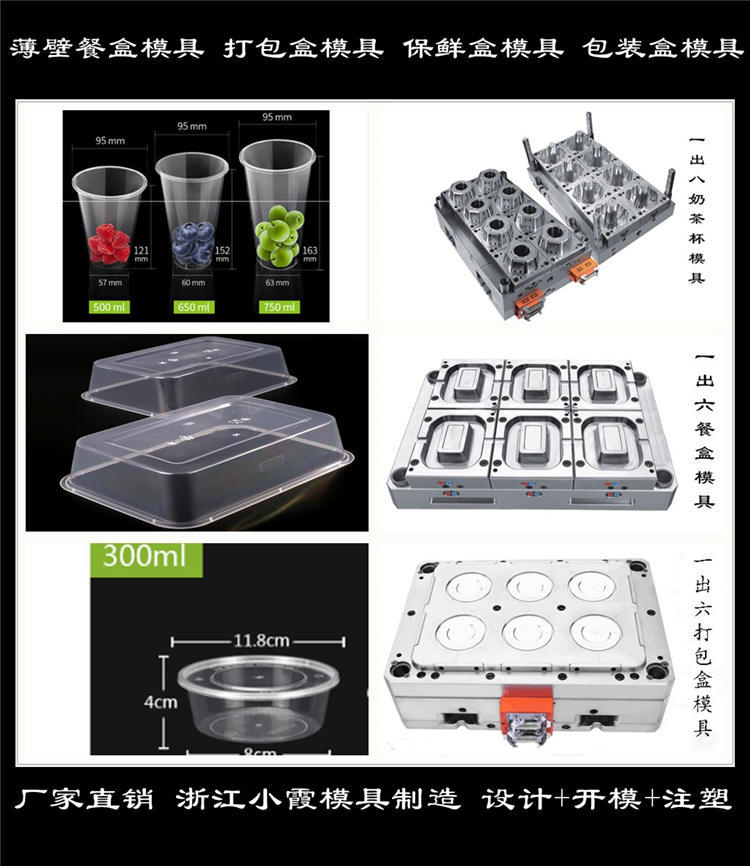 薄壁餐盒模具 (50)