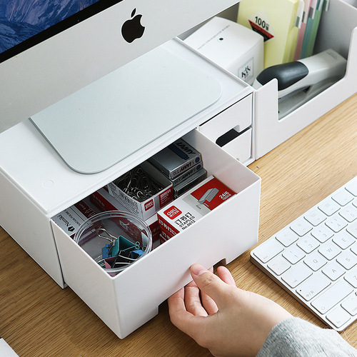 Neck protector computer monitor screen heightening shelf base desk desktop laptop desktop storage box storage