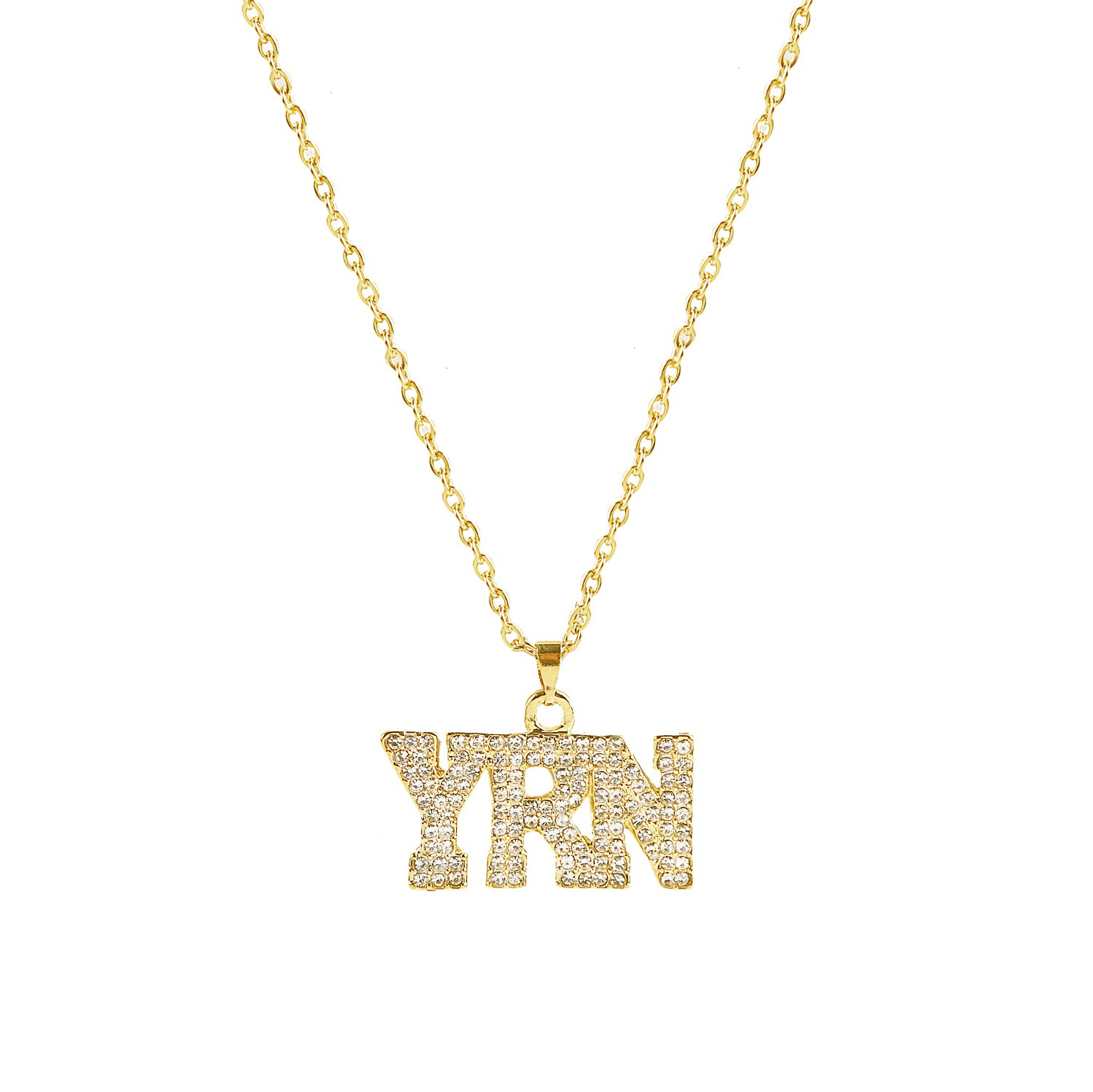 New Necklace Wholesale Fashion Hiphop Big Gold Full Diamond Necklace display picture 67