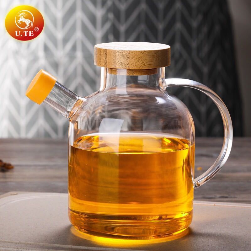 晶致厂家直销玻璃油壸家用大容量油罐厨房防漏食用油的酱油醋壶详情1