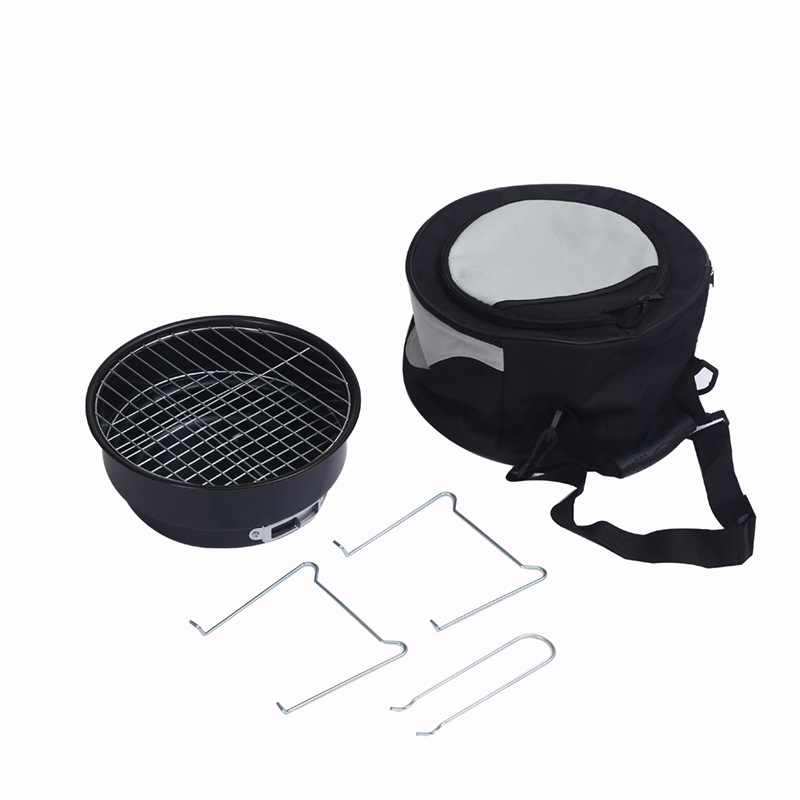 Fábrica al por mayor oferta especial mini barbacoa estufa ronda bolsa de hielo parrilla con bolsa de hielo Parrilla de barbacoa portátil
