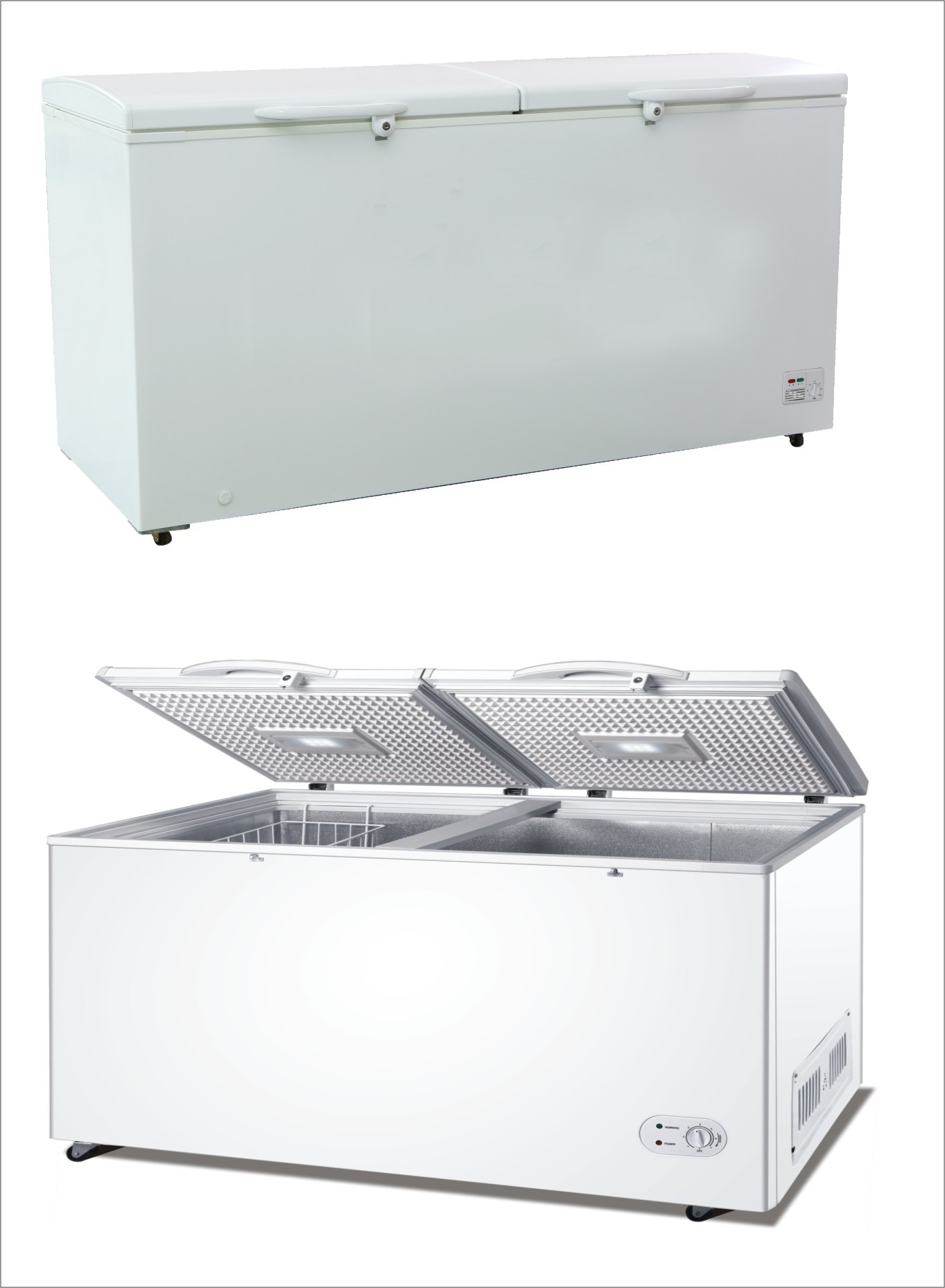 Meile 525 litros solar DC compresor de automóviles refrigerador de automóviles congelador BD - 525 doméstico comercial X20