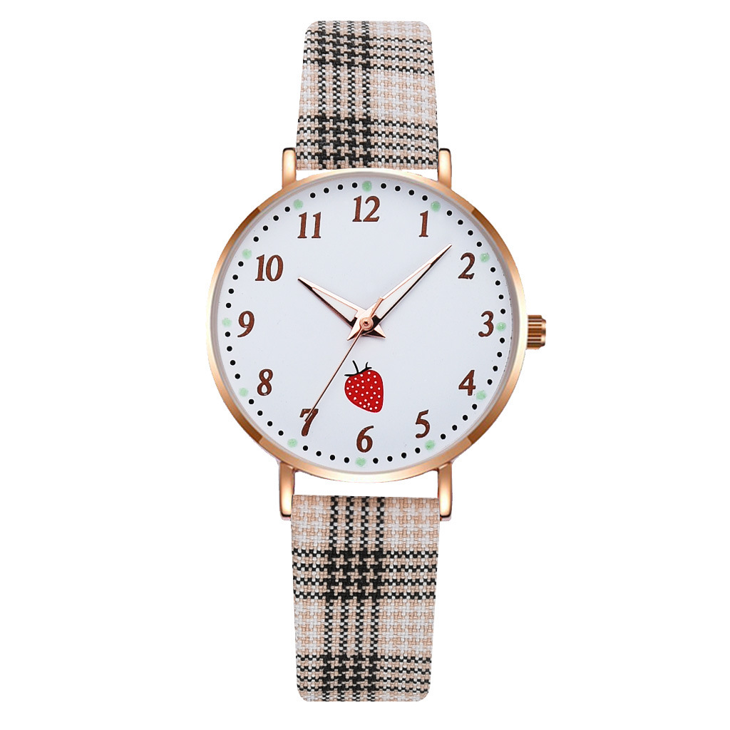 Casual Plaid Buckle Quartz Women's Watches display picture 16