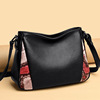 Fashionable leather summer one-shoulder bag, shoulder bag for leisure, cowhide, genuine leather