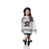 Cartoon sweater, woolen demi-season top, loose fit, for 3-8 years old