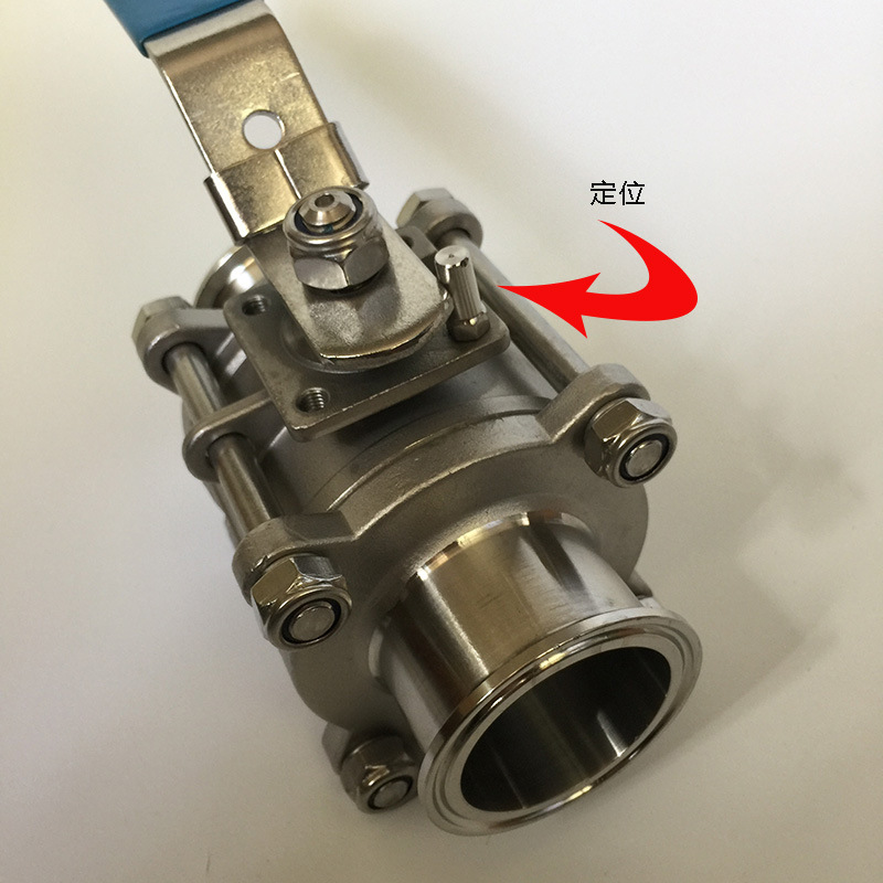 ��Ƭʽ��ƽ̨�ֶ���װ�� 3PC 1000WOG TRI-CLAMP BALL VALVE