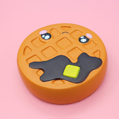 新款慢回彈玩具Squishy慢回彈華格夫巧克力減壓玩具仿真面包玩具