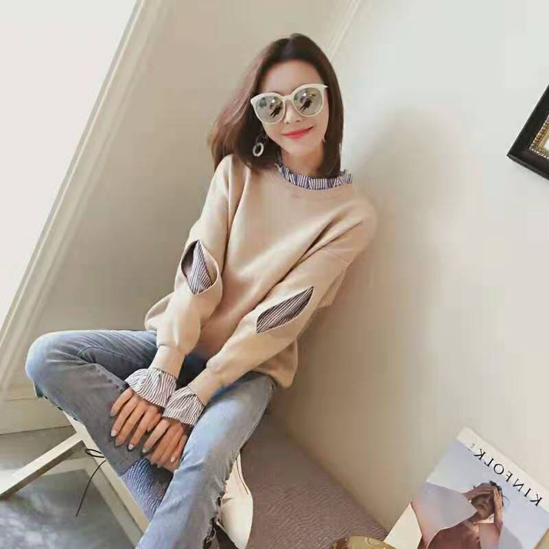 秋季女装小心机显瘦打底小衫内搭时尚洋气上衣服长袖宽松学生T恤