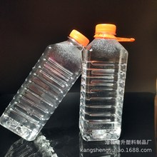 1L升矿泉水瓶1000ml方形透明果汁瓶pet饮料空瓶子1公斤油桶鱼瓶