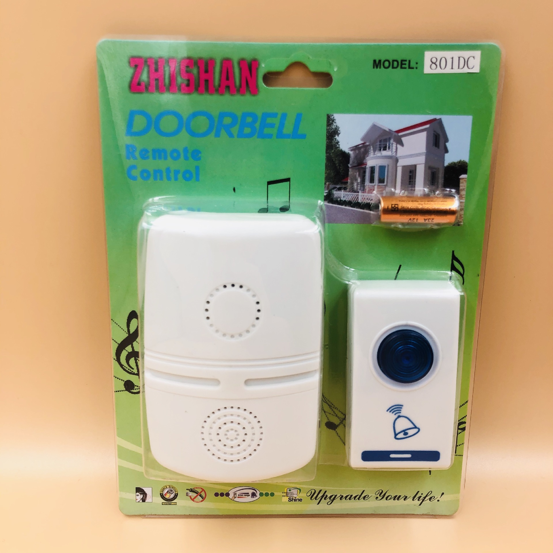 厂家直销 遥控门铃 无线门铃 家用一拖一电子门铃 老人呼叫器