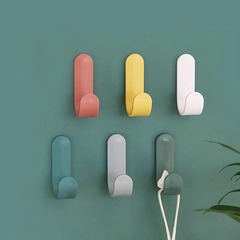 [J-Type Boxed] J-Type Hooks, Nordic-Style Nail-Free Adhesive Kitchen Hooks—Stain-Free for Home Use, Ideal as Door-Back Clothes Hangers