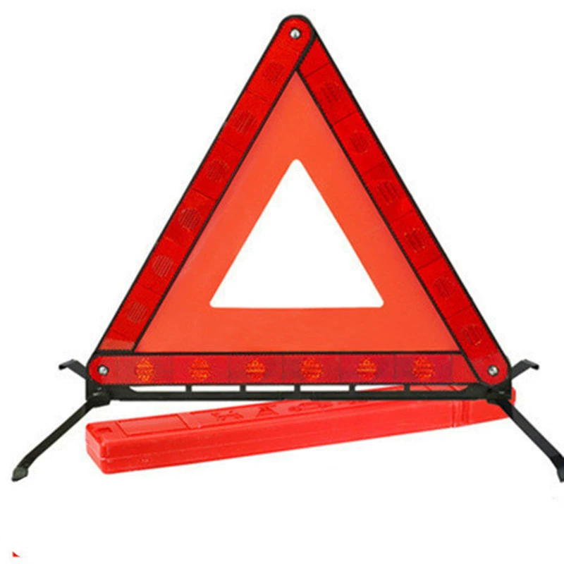 Retroreflective tripod, signboard, parking rack for car