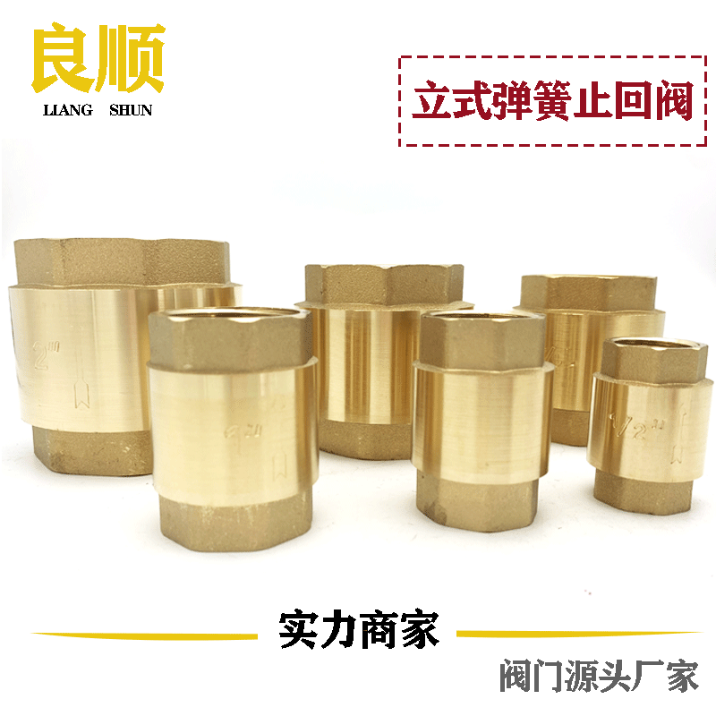 良顺厂家黄铜内丝立式止回阀4分6分1寸止回逆止阀加厚单向止回阀|ms