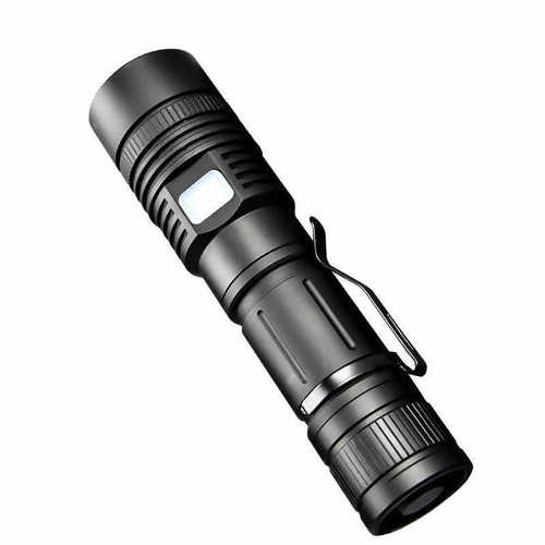 Cross-border new P50 LED strong light flashlight USB charging aluminum alloy cycling zoom long-range shooting handheld