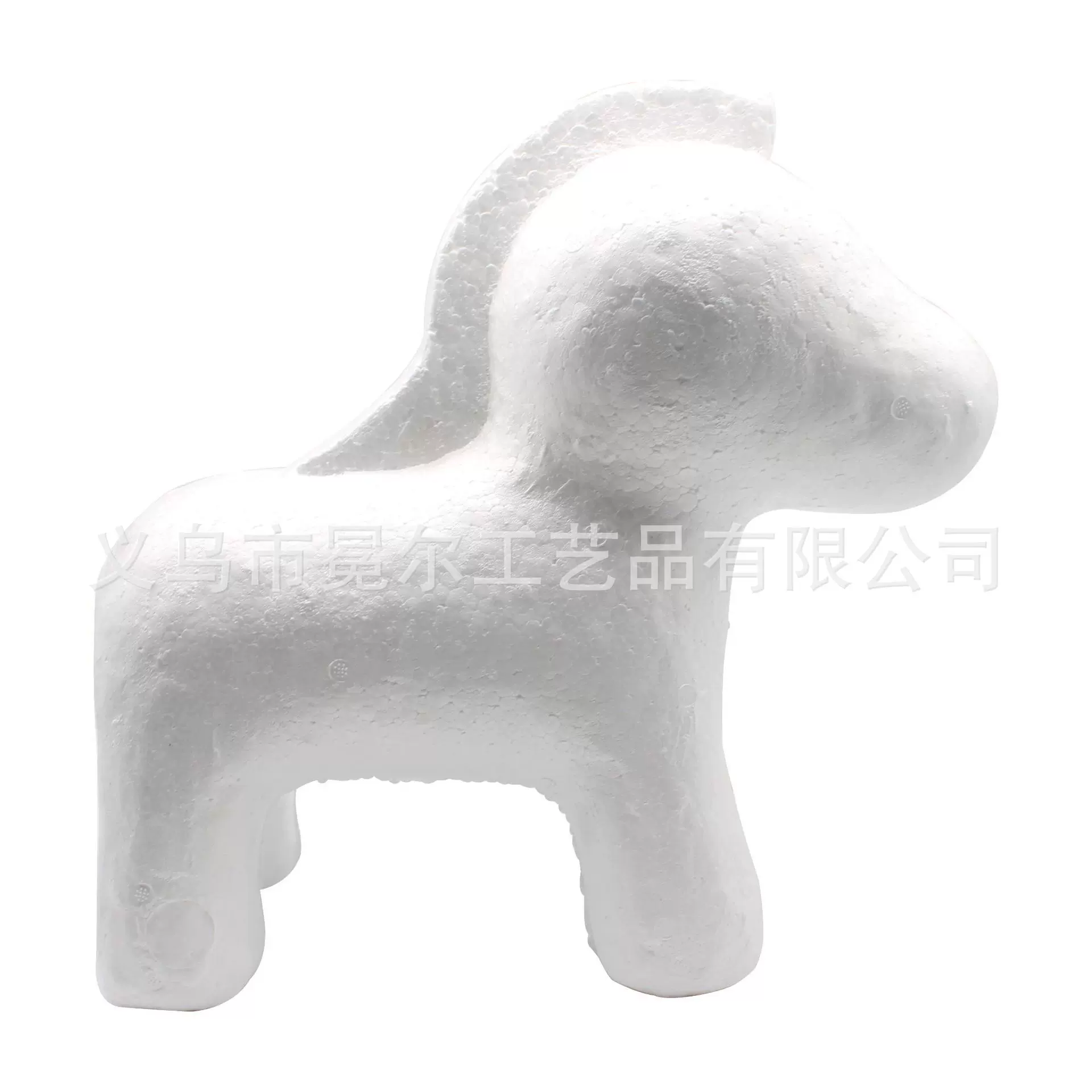 厂家直销 35cm保丽龙泡沫小马 模型儿童涂鸦