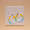 Crystal, epoxy resin, earrings, pendant, mold, handmade, mirror effect