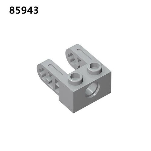 Compatible with LEGO Technology Building Block Accessories MOC Mechanical Bulk Parts 85943 1x2 Bricks with Double Thin Arms and Axis Holes