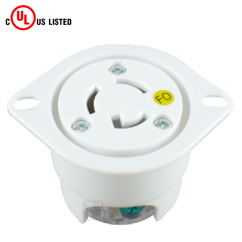 NEMA L7-15R 法兰插座 15A277V美规工业插座 机箱电源输出插座