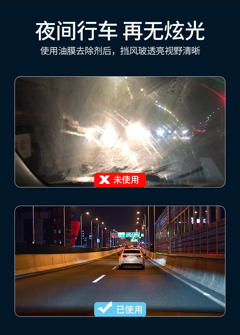 Car Oil Film, Car Windshield Patented Oil Film Cleaner, Oil Film Stain Remover, Car Glass Oil Stain Cleaner