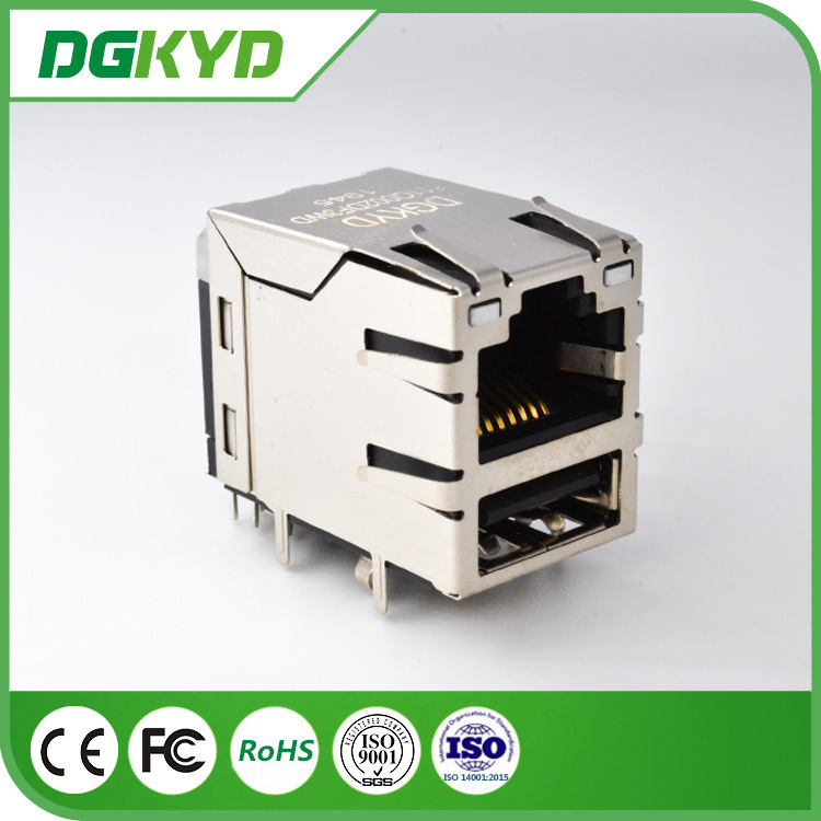 DGKYD Manufacturers Supply Gigabit RJ45 + USB2.0 Socket Combination USB Socket Brand Direct Supply DGKYD Manufacturers Supply Gigabit RJ45 + USB2.0 Socket Combination USB Socket Brand Direct Supply