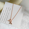 Necklace, brand chain for key bag , simple and elegant design, Japanese and Korean