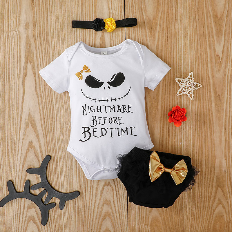 Baby Cute Casual Short-sleeved Romper Two-piece Suit display picture 3