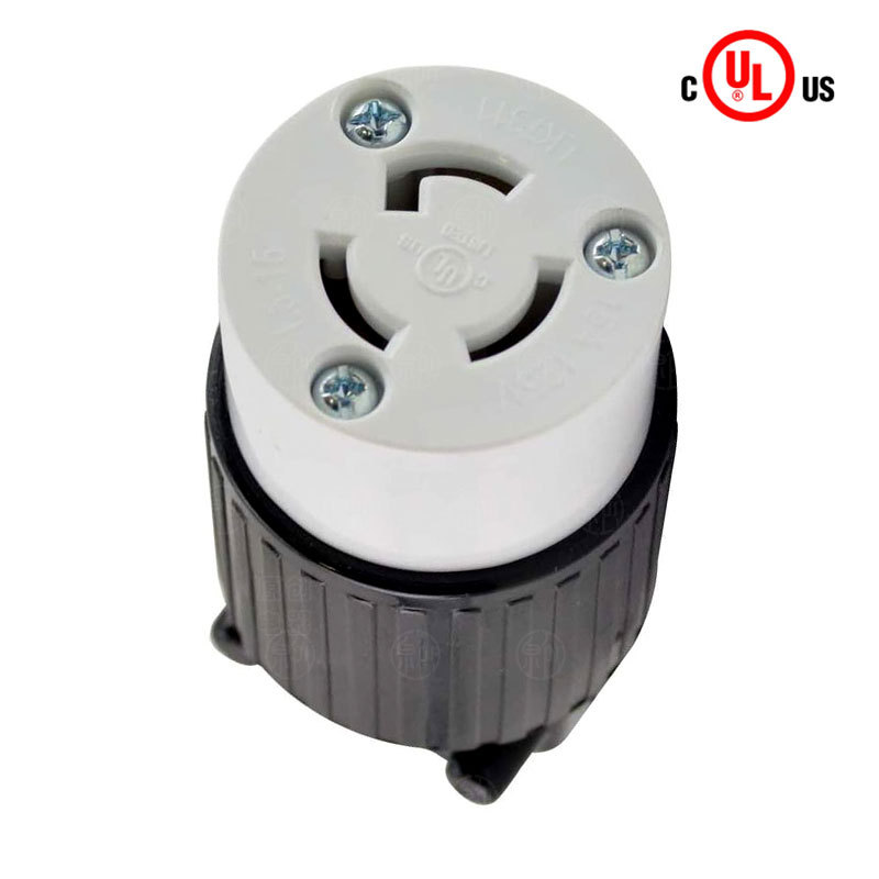 NEMA L5-15R美国工业插座大电流连接器15A125V对插式母座LK-7311