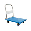 Oubang Plastic fold Flat car carry wheelbarrow supermarket Hand Trailer Warehouse trailer Mute