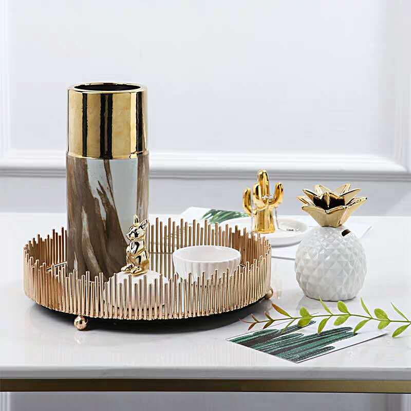 Nordic mirror tray living room model toi...